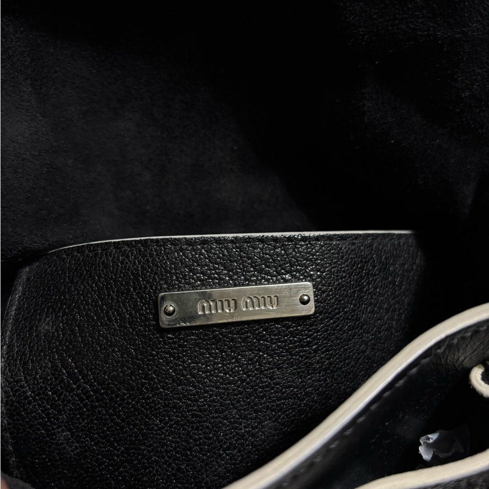 Miu Miu Dahlia Jeweled Buckle Studded Leather Crossbody Bag - Picture 7 of 10